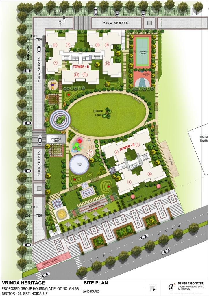 Vrinda Heritage Skyward Noida Extension Master Plan